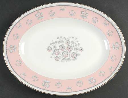 Pimpernel Pink 13" Oval Serving Platter