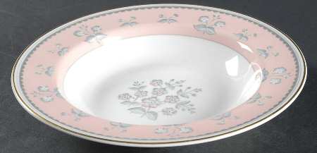 Pimpernel Pink Rim Soup Bowl