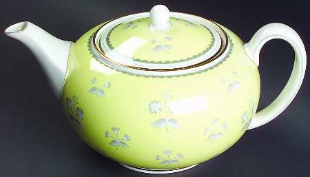 Pimpernel Yellow (Gold Trim) Teapot & Lid