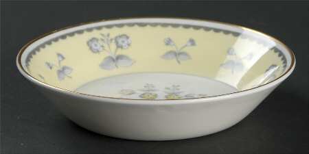 Pimpernel Yellow (Gold Trim) Fruit/Dessert (Sauce) Bowl