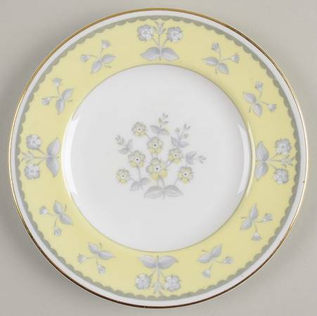 Pimpernel Yellow (Gold Trim) Bread & Butter Plate