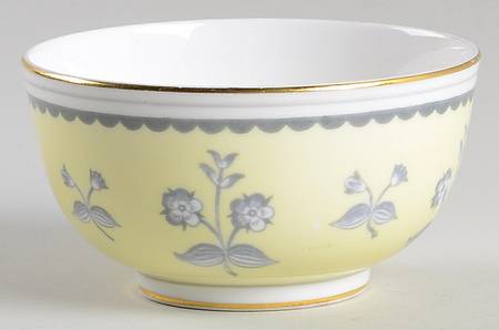 Pimpernel Yellow (Gold Trim) Mini Open Sugar Bowl