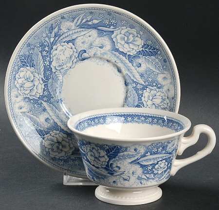 Pomona College Blue Footed Cup & Saucer Set