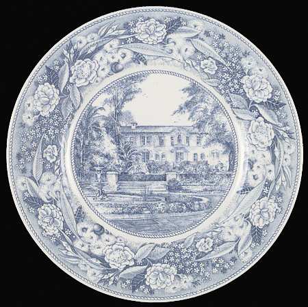 Pomona College Blue Dinner Plate