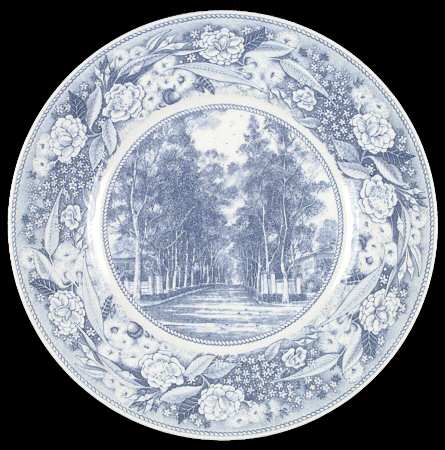 Pomona College Blue Dinner Plate