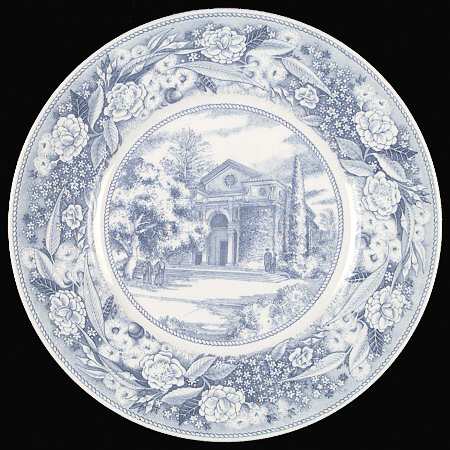 Pomona College Blue Dinner Plate