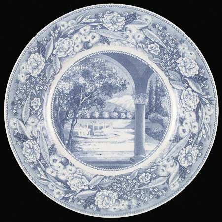 Pomona College Blue Dinner Plate