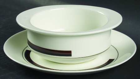 Prelude Flat Cream Soup Bowl & Saucer Set