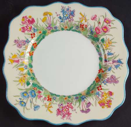 Prairie Flowers Square Luncheon Plate