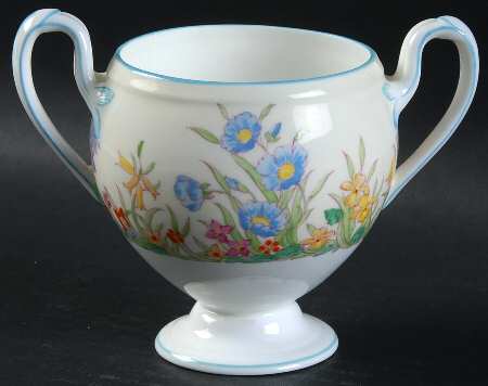 Prairie Flowers Globe Shape Sugar Bowl No Lid