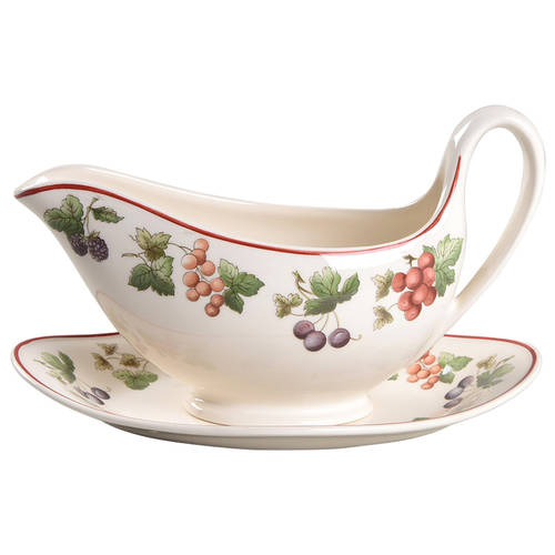 Provence Queensware Gravy Boat & Underplate/Relish by Wedgwood