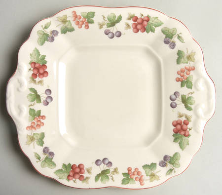 Provence Queensware Square Handled Cake Plate by Wedgwood