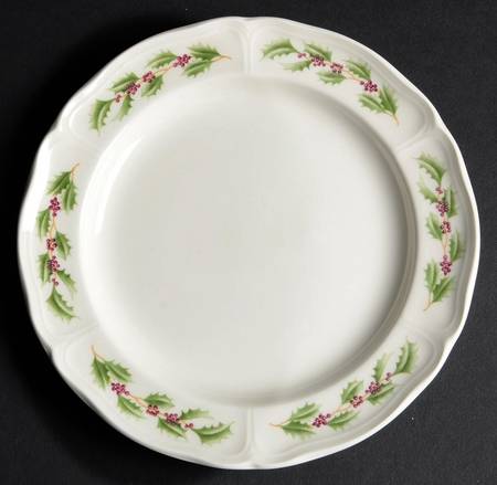Queen's Holly Bread & Butter Plate