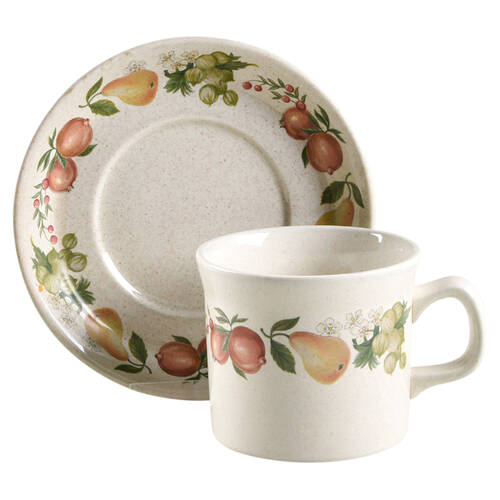Quince Flat Cup & Saucer Set