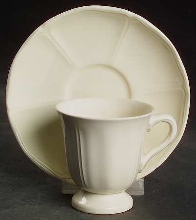 Queen's Plain Footed Demitasse Cup & Saucer Set