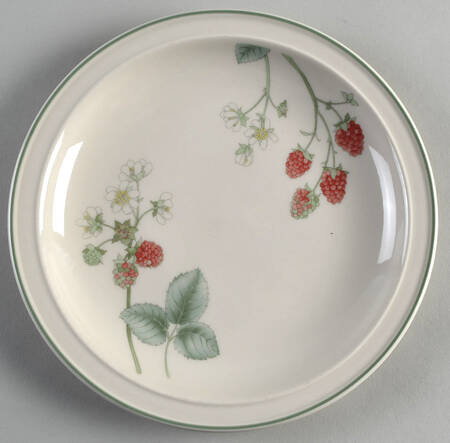Raspberry Cane Salad Plate
