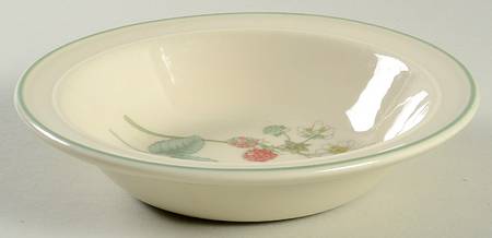 Raspberry Cane Rim Cereal Bowl