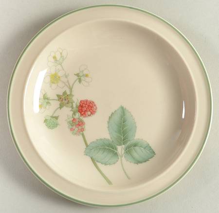 Raspberry Cane Bread & Butter Plate