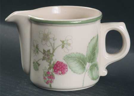 Raspberry Cane (Green Band Off Edge) Creamer