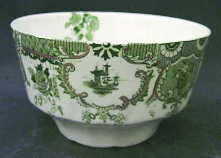 Raleigh Green (Gold Accent) Bowl Waste
