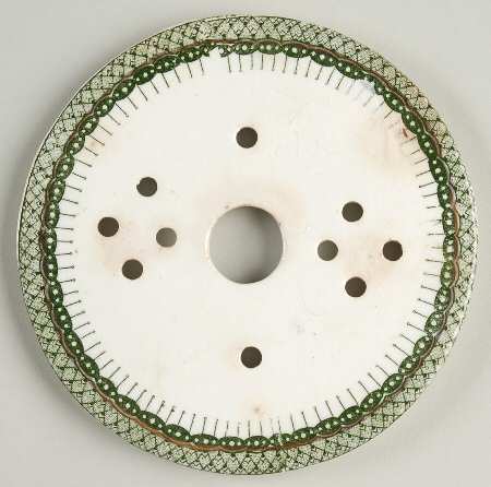 Raleigh Green (Gold Accent) Strainer for Round Butter