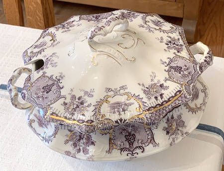 Raleigh Purple Tureen &  Lid