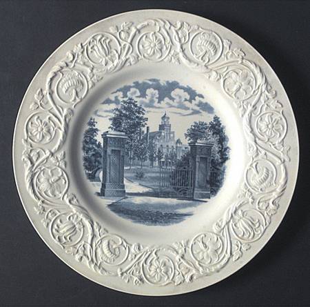 Randolph Macon Woman's College Blue Dinner Plate