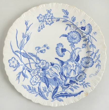 Ranunculus Blue Salad Plate