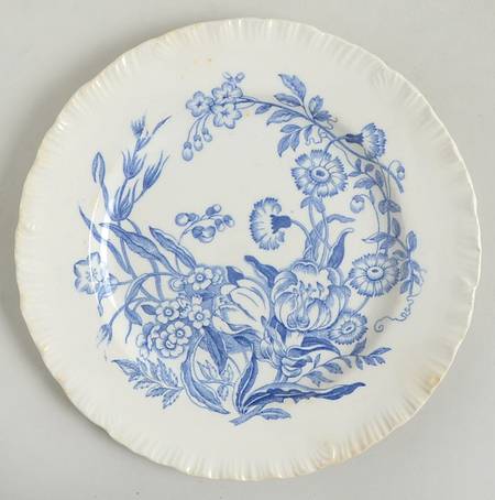 Ranunculus Blue Bread & Butter Plate