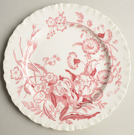 Ranunculus Pink Salad Plate