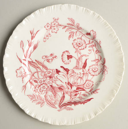 Ranunculus Pink Bread & Butter Plate