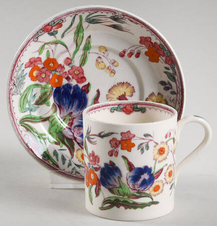 Ranunculus Flat Demitasse Cup & Saucer Set