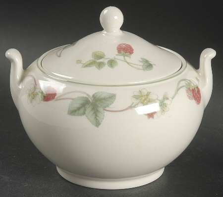 Raspberry Sugar Bowl & Lid
