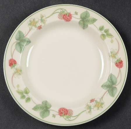 Raspberry Bread & Butter Plate