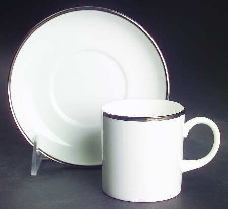 Reflection Flat Demitasse Cup & Saucer Set