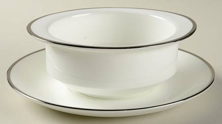 Reflection Flat Cream Soup Bowl & Saucer Set