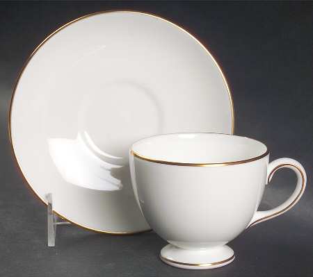Regal Gold Footed Cup & Saucer Set