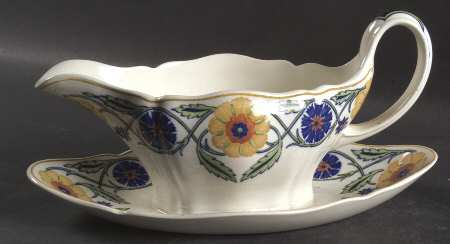 Rhodes Gravy Boat with Attached Underplate