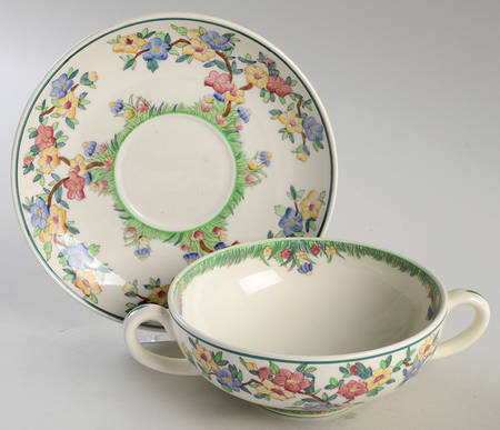 Richborough Flat Cream Soup & Saucer Set