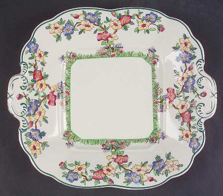 Richborough Square Handled Cake Plate