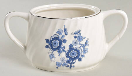 Royal Blue Sugar Bowl No Lid