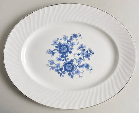 Royal Blue 12" Oval Serving Platter