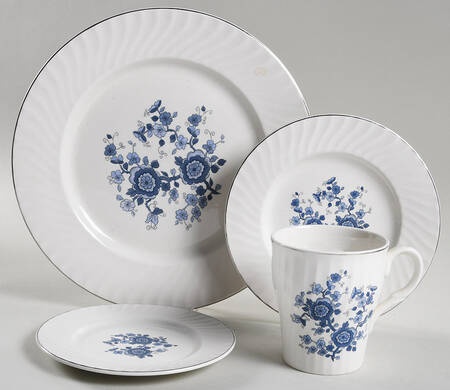 Royal Blue 4 Piece Place Setting
