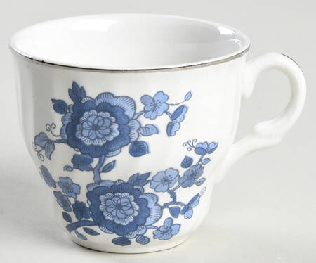 Royal Blue Flat Demitasse Cup