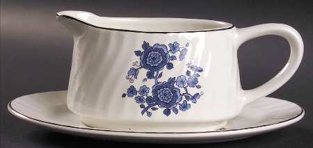 Royal Blue Gravy Boat & Underplate