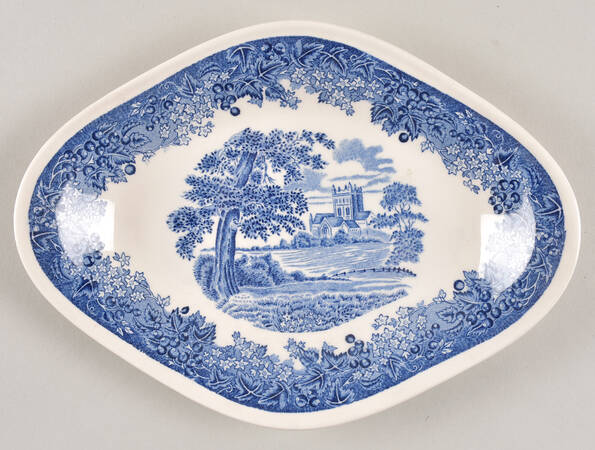 Romantic England Blue Relish/Gravy Underplate