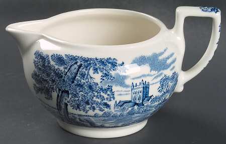 Romantic England Blue Creamer by Wedgwood
