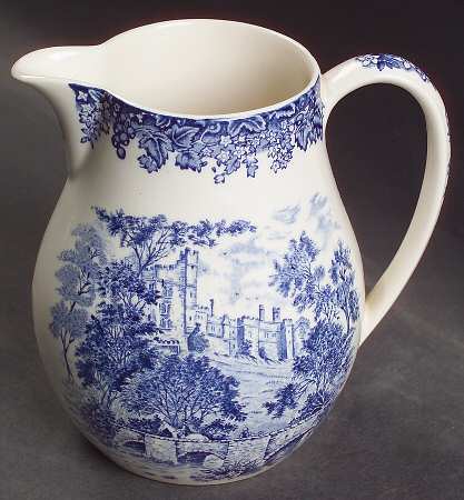 Romantic England Blue 28 Oz Jug by Wedgwood