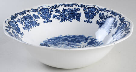 Royal Homes of Britain Blue 8" Round Vegetable Bowl