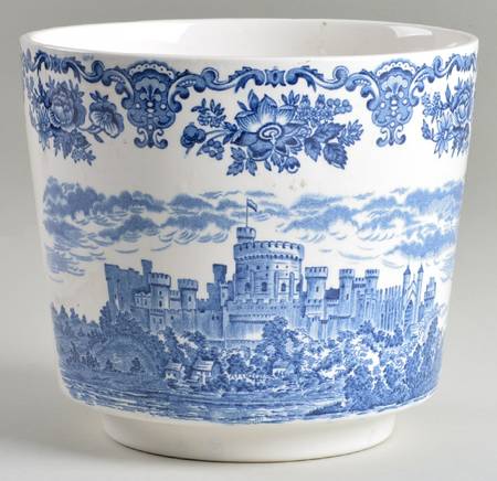 Royal Homes of Britain Blue Large Cachepot
